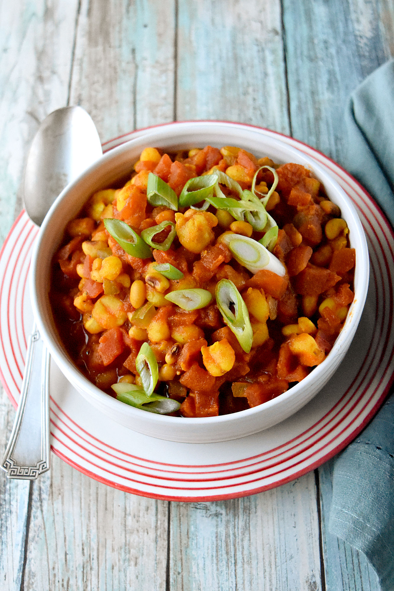 Quick Samp and Beans cooks up in under 40 minutes with all day flavor.