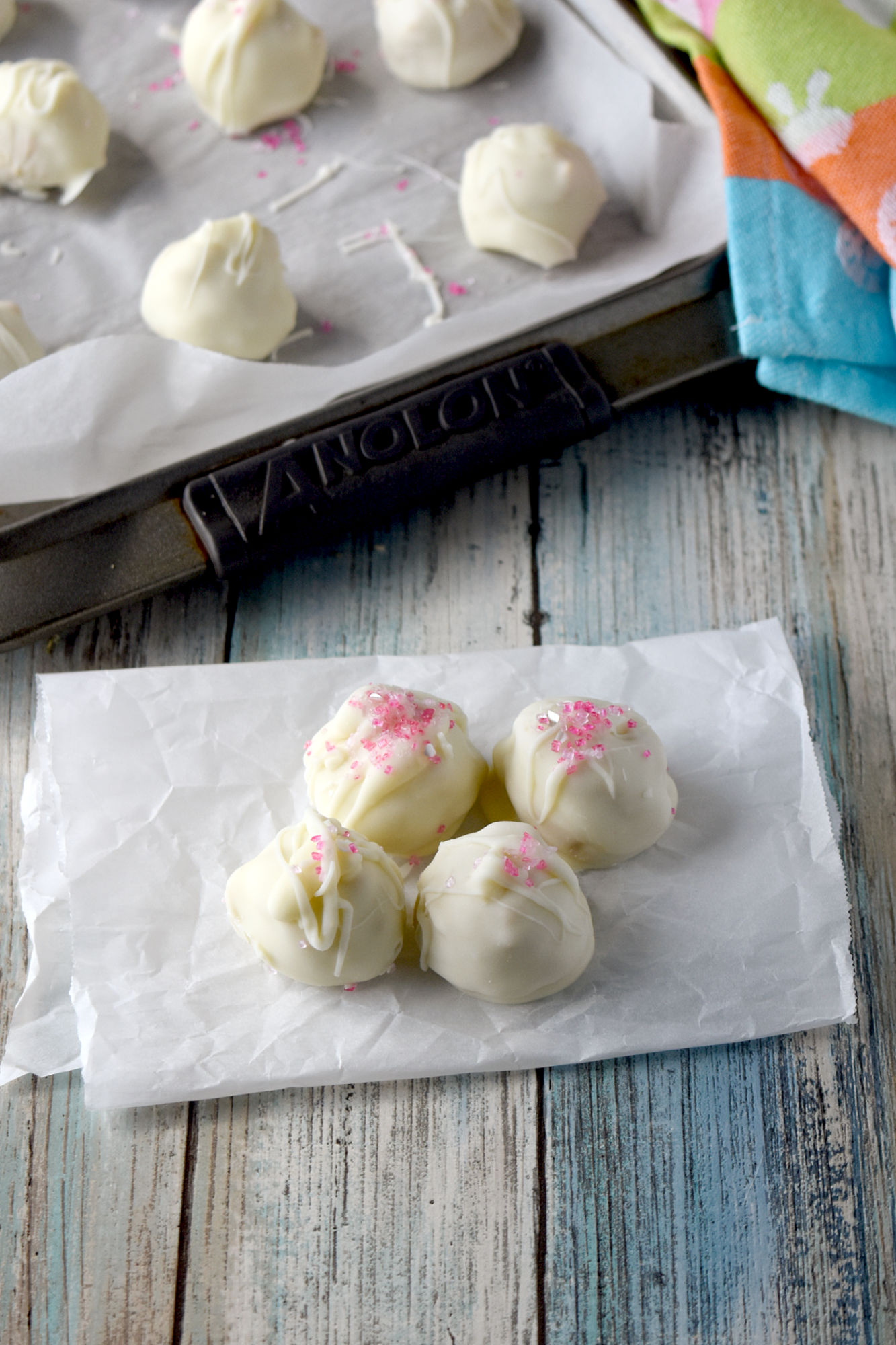 Meyer Lemon Ginger Cookie Truffles are vibrant and full of ginger flavor with a hint of lemon. The stem ginger cookies are the perfect pairing with bright, Meyer lemons making these absolutely perfect for spring. #SpringSweetsWeek