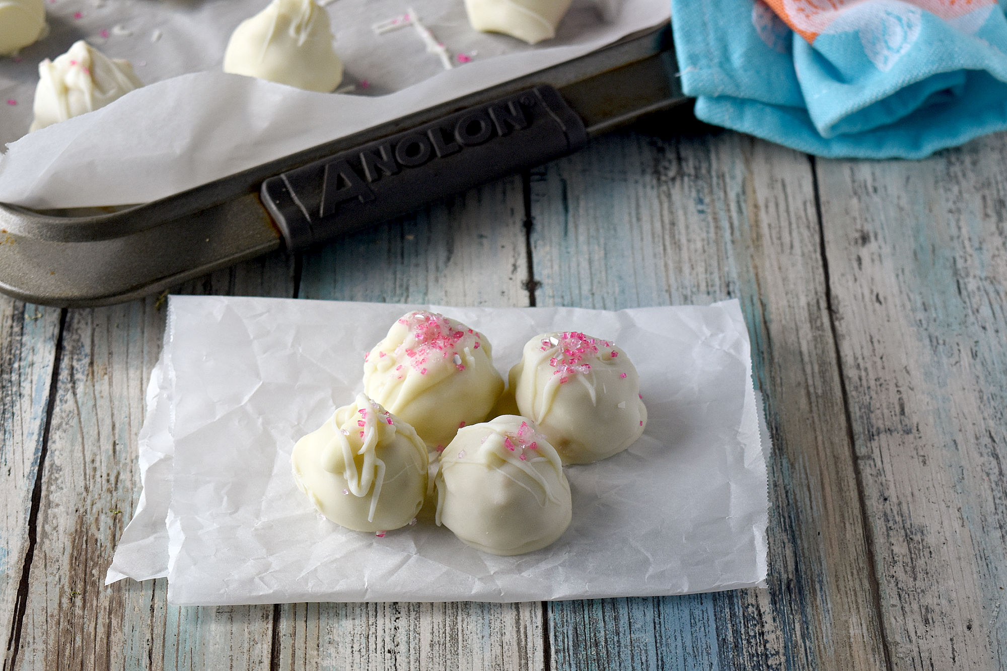 Meyer Lemon Ginger Cookie Truffles are vibrant and full of ginger flavor with a hint of lemon. The stem ginger cookies are the perfect pairing with bright, Meyer lemons making these absolutely perfect for spring. #SpringSweetsWeek
