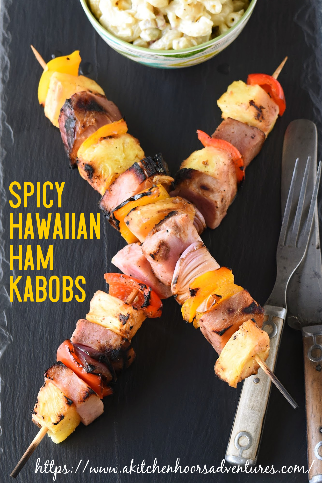 You can make Spicy Hawaiian Ham Kabobs with leftover ham, fresh pineapple, and some veggies. Sprinkle some Blackberry Smoky Honey seasoning for a sweet and spicy kick that makes these kabobs absolutely delicious. #BBQWeek