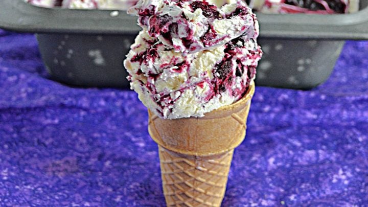Image for No Churn Blueberry Ice Cream