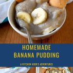 Homemade Banana Pudding has 5 ingredients and is made with ingredients you probably have on hand right now! There’s no need for pudding mix! #DairyMonth