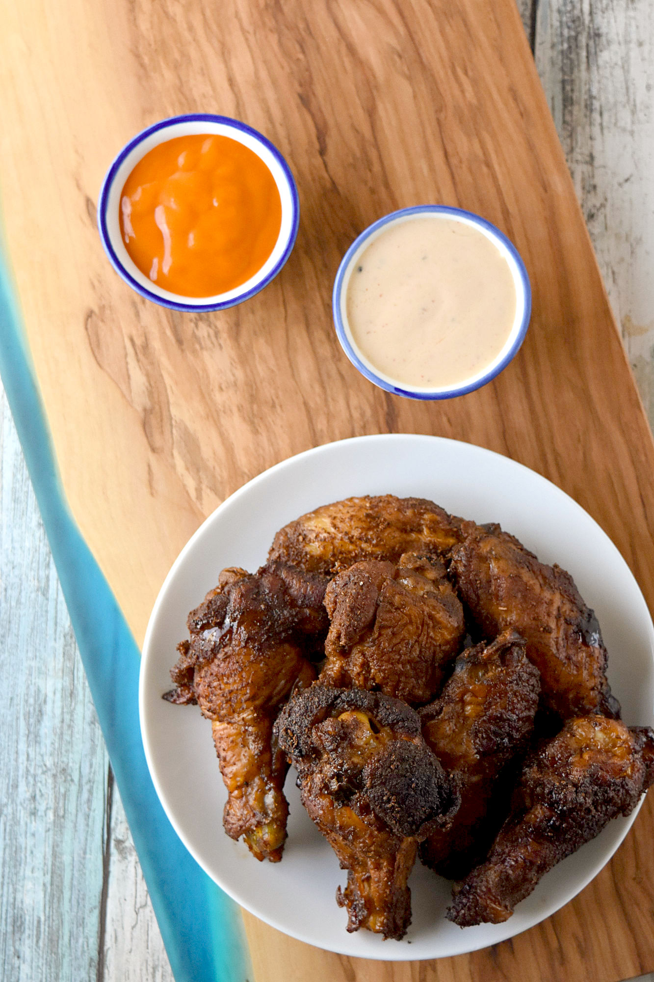 Smoked Old Bay Wings have a light smoky flavor combined with the Old Bay Lemon Garlic flavored seasoning.  They’re a simply delicious way to celebrate Dad on Father’s Day. #OurFamilyTable