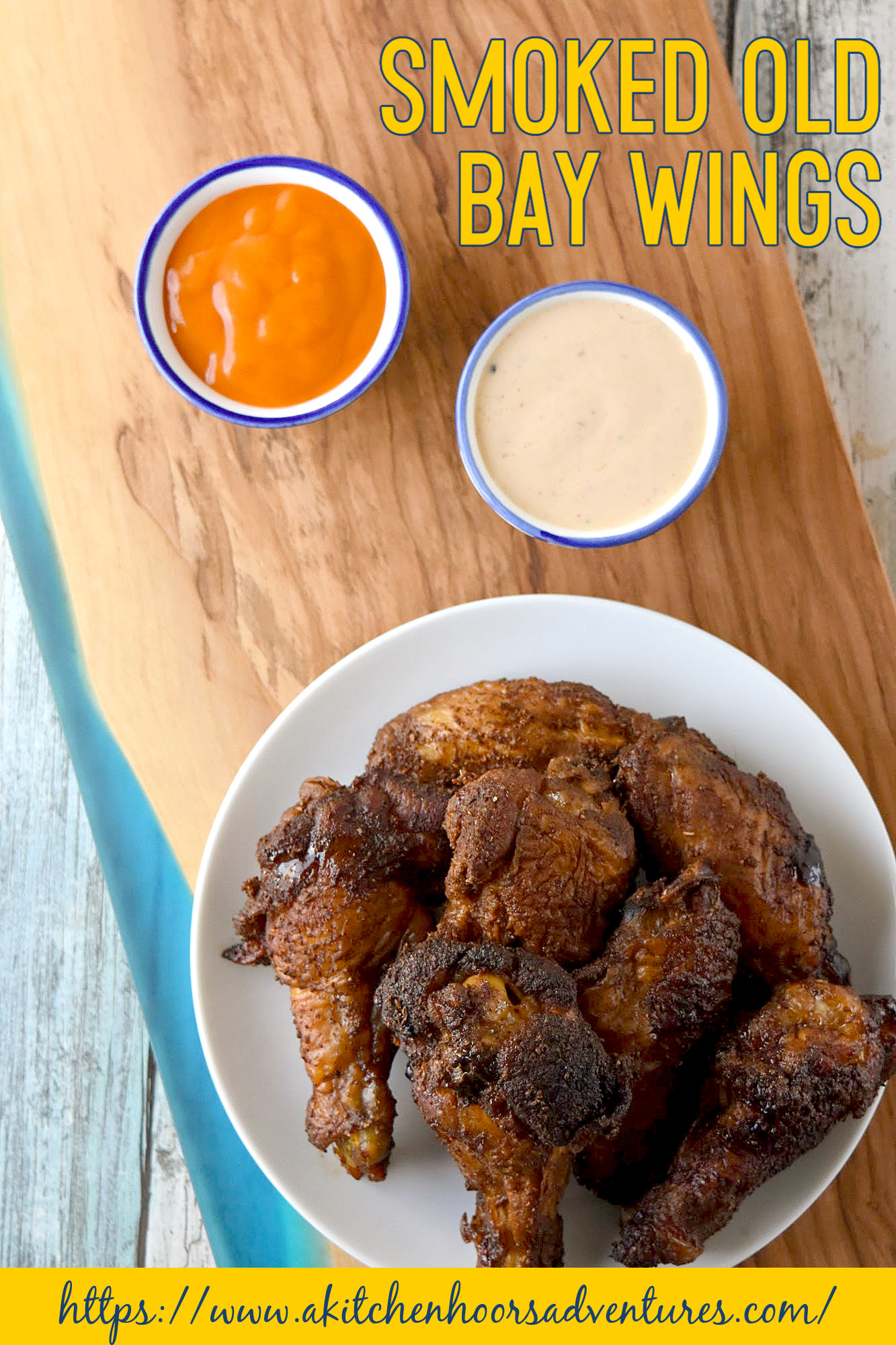 Smoked Old Bay Chicken Wings have a light smoky flavor combined with the Old Bay Lemon Garlic flavored seasoning.  They’re a simply delicious way to celebrate Dad on Father’s Day. #OurFamilyTable