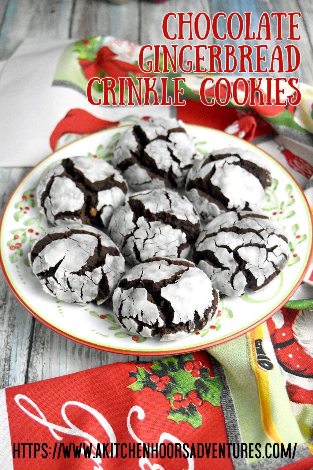 Chocolate Gingerbread Crinkle Cookies – Bring Gourmet to your Every Day ...