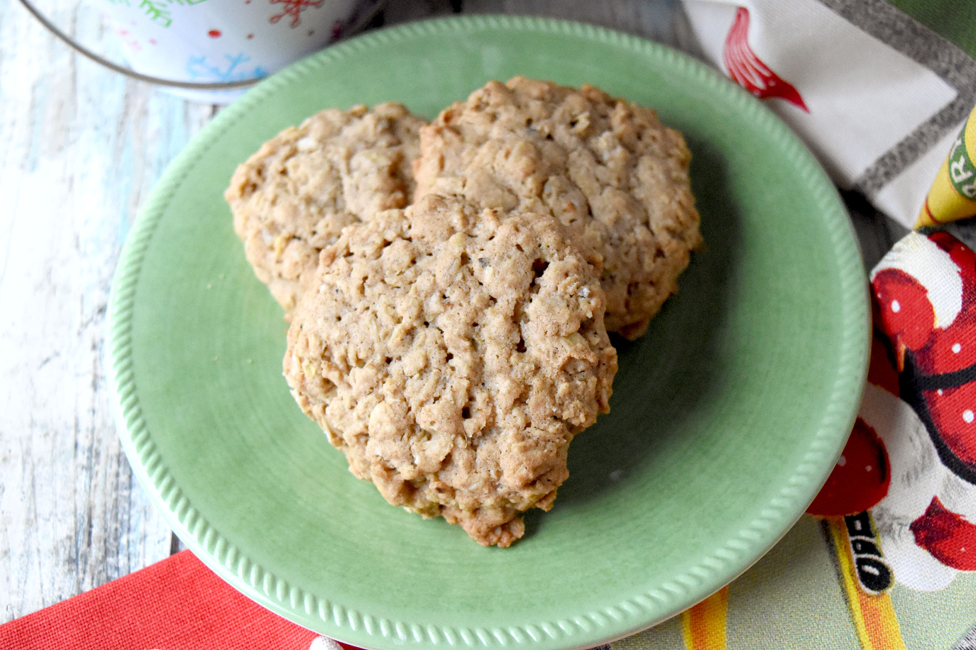 Double Ginger Oatmeal Cookies