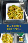 Thai Curry Chicken Pasta is rich, delicious, full of curry coconut richness. This recipe not only tastes amazing, but is also keto, paleo, and gluten free! #kevinsrecipechallenge #glutenfree #paleo #keto #heartsofpalmnoodles