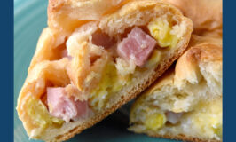 Irish Style Jambon Pastry are pastry pockets filled with cheese and cubes of ham sold at delis across Ireland. They’re the perfect snack, breakfast on the go, or appetizer for your next party. #OurFamilyTable #brunch #Irishfood #breakfast #eggsandcheese #hamandcheese