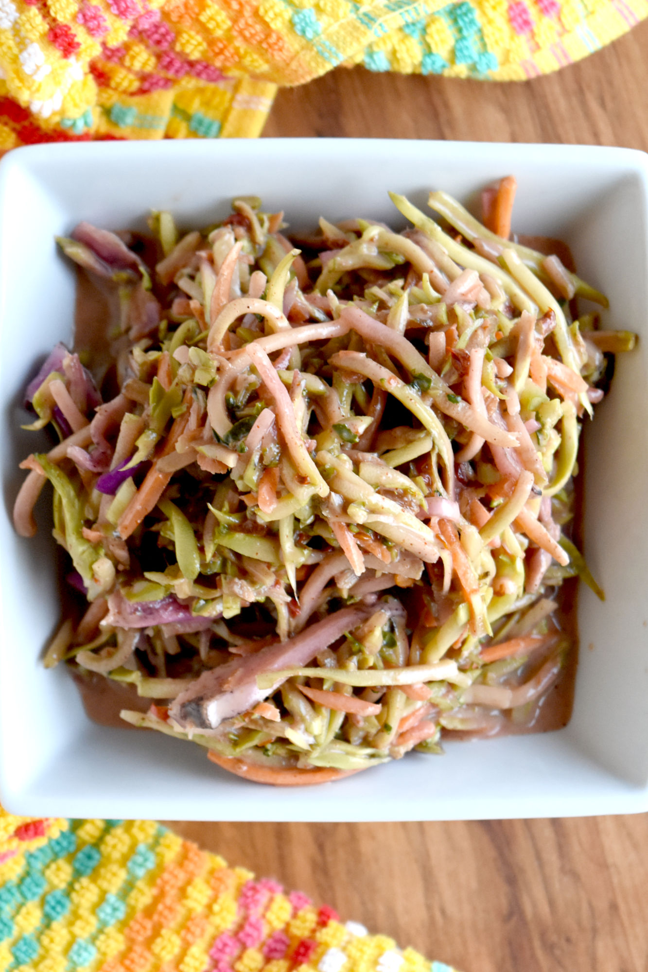 Chipotle Broccoli Slaw is super crunchy, packed with vegetables, and kick up with chipotle. It’s sweet and sour an oh so spicy! #BBQWeek #broccolislaw #chipotleslaw #coleslawrecipe
