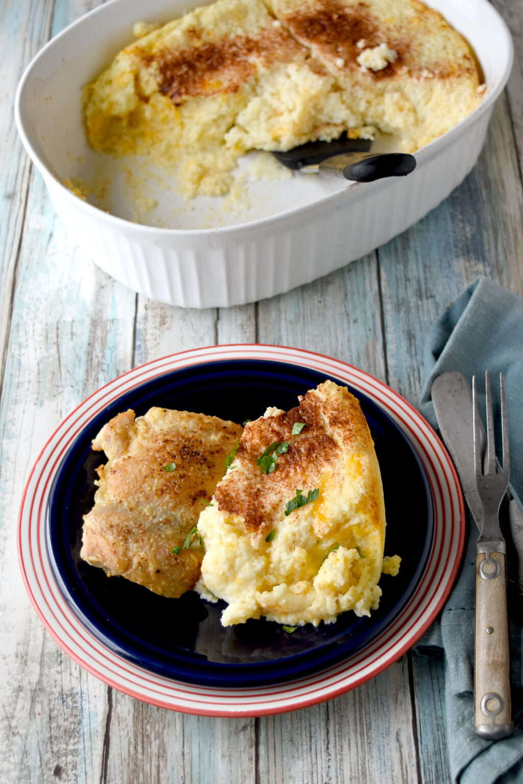 Grits And Cheese Souffle