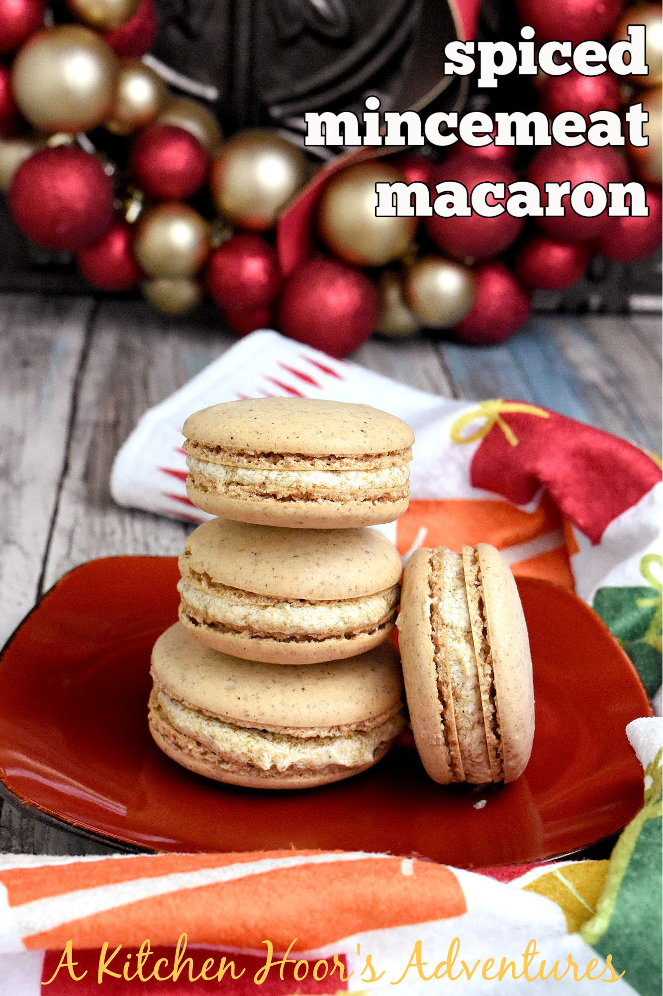 Treat yourself to something special! Spiced Mincemeat Macaron! It has a creamy filling and zesty flavors that will knock your socks off this holiday season! #ChristmasSweets #MacaronMastery #SpicedMincemeat #RecipeOfTheDay #HomeBaker #InstaDelicious