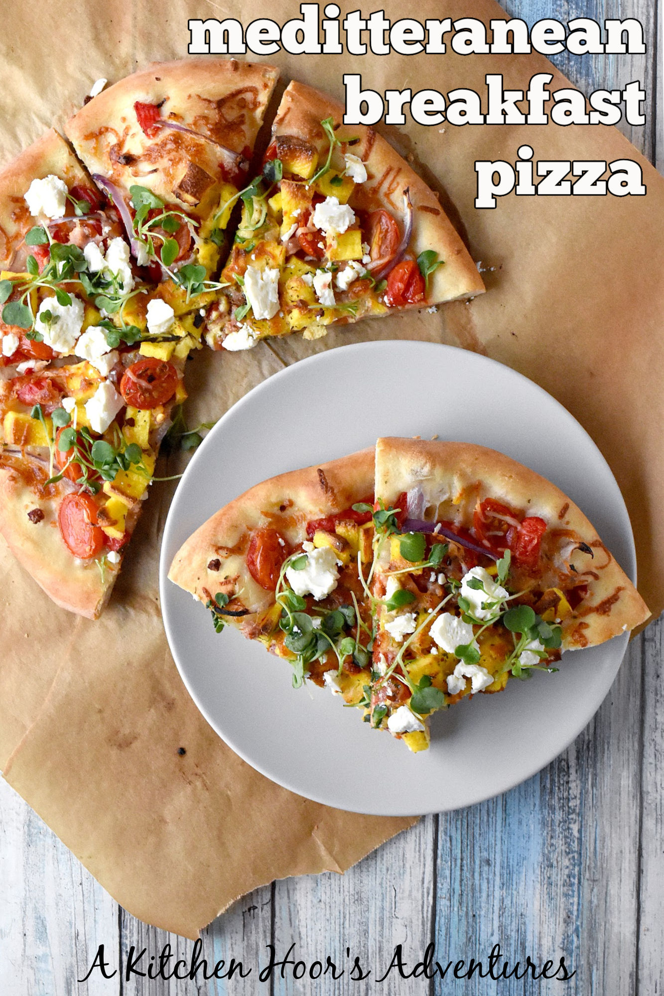 Move over avocado toast, there's a new breakfast trend in town - Mediterranean Breakfast Pizza! Savory, satisfying, and oh so delicious. #breakfasttrend #MediterraneanCuisine #PizzaForBreakfast #pizzaforbreakfast #MediterraneanEats #breakfastofchampions
