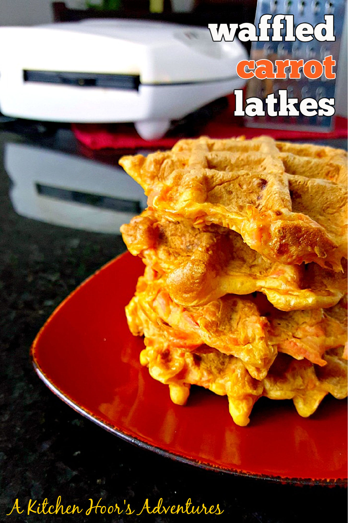 Waffled Carrot Latkes are here to revolutionize your holiday spread with a crispy, flavorful spin that will leave everyone impressed.  #WaffledCarrotLatkes #VegetarianBrunch #HealthySnacks #FoodieFavs #CreativeCooking #OurFamilyTable
