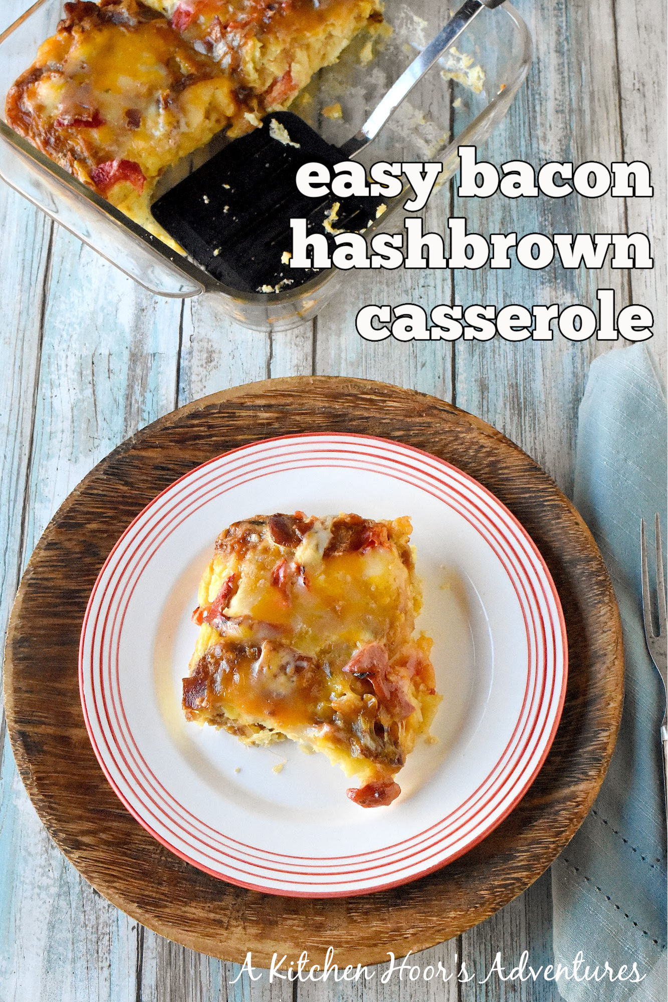 Turn your brunch game up a notch with this Easy Bacon Hashbrown Casserole. Trust us, your taste buds will thank you.  #BaconLoversDelight #BreakfastCasseroleGoals #EasyBreakfastRecipes #HashbrownHeaven #ComfortFoodCravings
