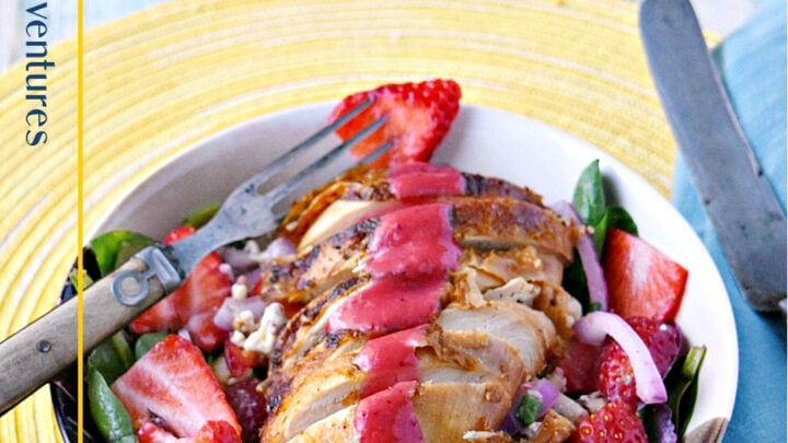 Get your daily dose of greens with a twist of sweetness. This Strawberry Chicken Spinach Salad is a light and refreshing meal. Perfect for summer! #StrawberryChickenSpinachSalad #HealthyEating #SummerSaladLover #CleanEatingJourney #HealthyEats #StrawberryChickenSalad #SpinachSquad #SummerSaladGoals