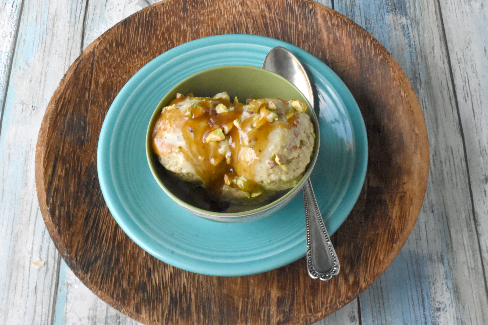 Indulge in the rich and nutty flavors of our Pistachio Mascarpone Ice Cream. You won't be able to resist! #PistachioLoversUnite #IceCreamObsession #FoodieFaves #DessertHeaven #SummerTreats
