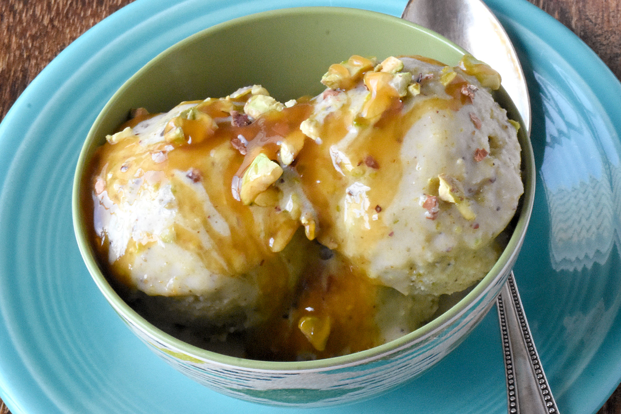 Indulge in the rich and nutty flavors of our Pistachio Mascarpone Ice Cream. You won't be able to resist! #PistachioLoversUnite #IceCreamObsession #FoodieFaves #DessertHeaven #SummerTreats

