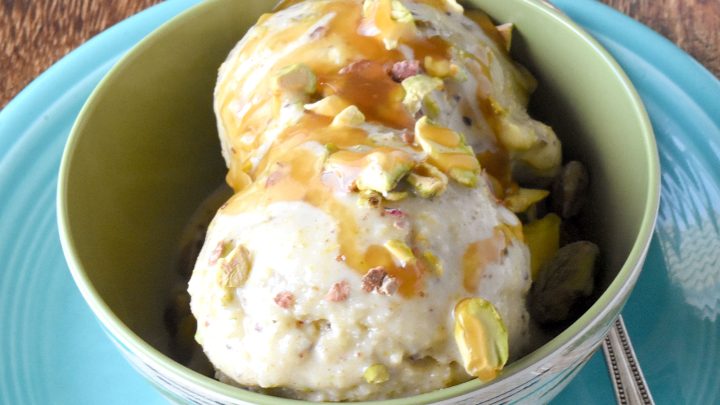 Indulge in the rich and nutty flavors of our Pistachio Mascarpone Ice Cream. You won't be able to resist! #PistachioLoversUnite #IceCreamObsession #FoodieFaves #DessertHeaven #SummerTreats