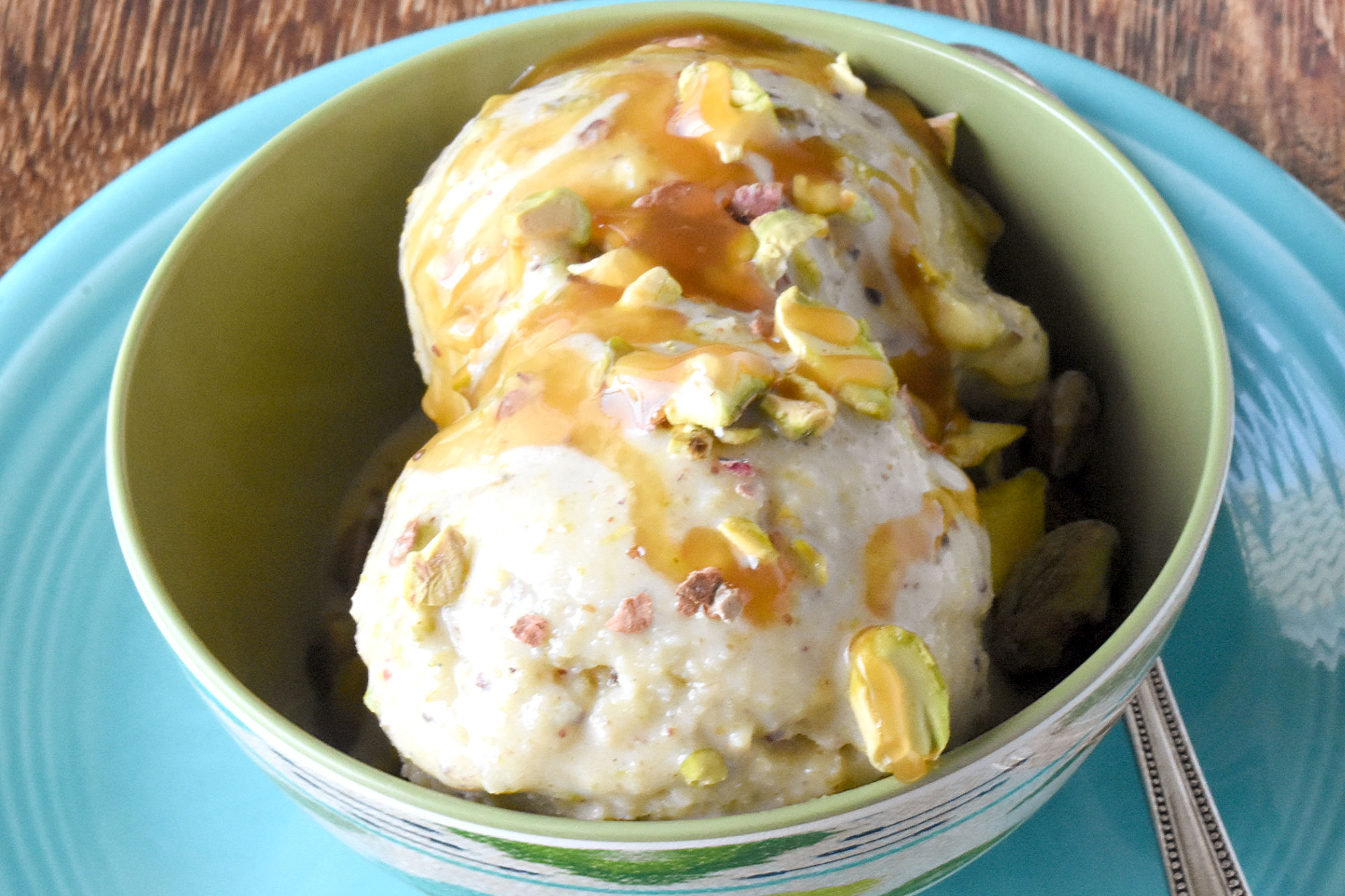Indulge in the rich and nutty flavors of our Pistachio Mascarpone Ice Cream. You won't be able to resist! #PistachioLoversUnite #IceCreamObsession #FoodieFaves #DessertHeaven #SummerTreats
