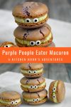 Some say the Purple People Eater Macarons are too pretty to eat...but we say they're too delicious NOT to eat! 😋👀 #PurplePeopleEaterMacarons #MacaronMagic #DeliciousDesserts #FoodieFaves #InstaSweets