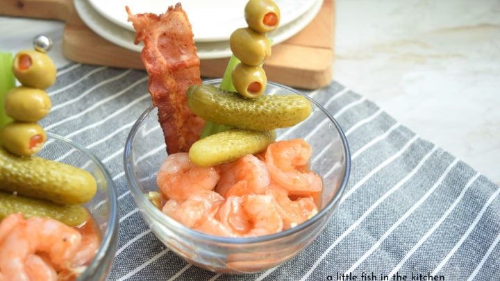 This eye-catching little appetizer was unmistakably influenced by the iconic Bloody Mary Cocktail