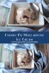 Two images of cherry pie mascarpone ice cream. Indulge in a decadent dessert with our homemade cherry pie mascarpone ice cream. Every bite is a little bit of heaven. 🍒🍦 #IceCreamLoversUnite #CherryPieDelight #MascarponeMadness #SummerSweets #DessertGoals