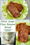 Step up your baking game with this Moist Grape Flour Banana Bread recipe. Perfect for breakfast, snacks, or dessert! #MoistBreadSupremacy #BananaBreadLovers #GrapeFlourMagic #HealthyBakingDelight #BakeWithGrapes #moistgrapeflourbananabread #healthysnackideas #fruitflourbaking #bakingwithgrapes