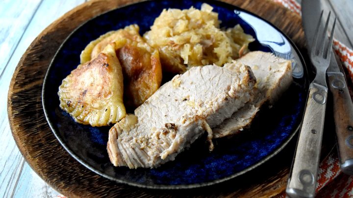 Cider Braised Pork Roast is tender with a perfect blend of sweet and savory. It's tender, juicy, bursting with flavor, and guaranteed to be a hit with the whole family. #CiderBraisedPork #PorkRoastPerfection #FarmToTableFoodie #PorkLoversUnite #SavoryAutumnEats