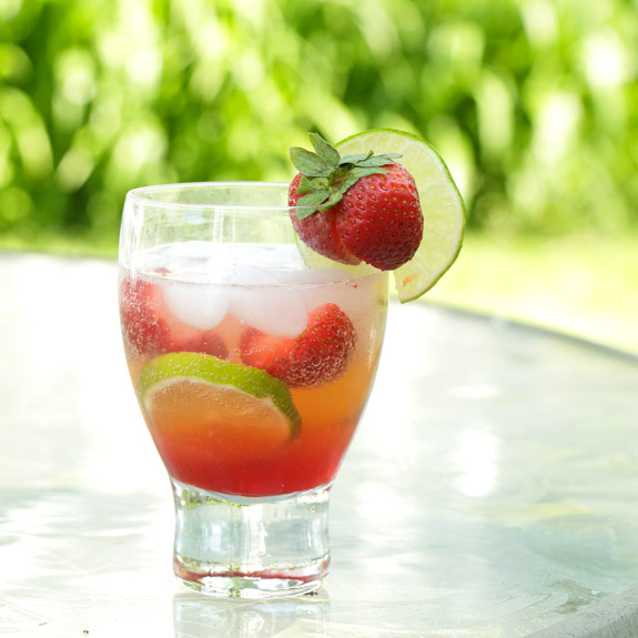 Sweet, tart and the essence of spring into summer, this tasty Strawberry Limeade uses a strawberry simple syrup to make individual servings or a pitcher.