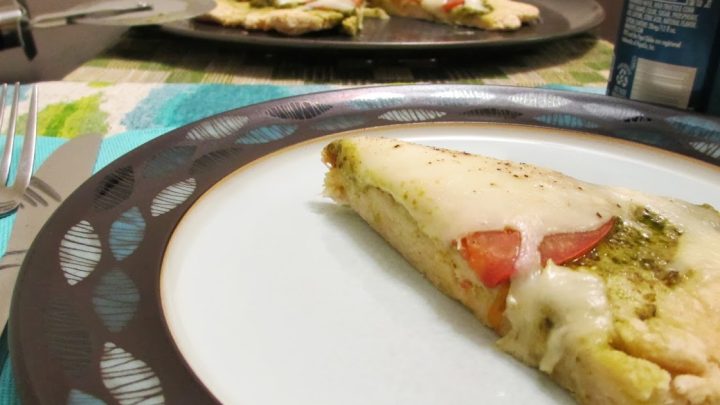 Using a basil, tomato, and mozzarella sandwich as inspiration, this pizza is gluten free and requires no kneading.