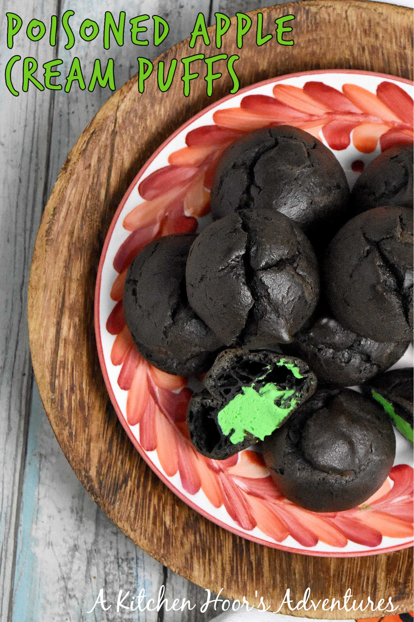 Mirror, Mirror on the wall, which cream puff is the fairest of them all? Definitely the one with Poison Apple and Pistachio Cream! Snow White's got nothing on this!  #dessertlovers #creamfilled #pastryart #pistachiopower #sweettemptations #PuffChallenge #BiteTheApple #CreamPuffLove #PistachioMagic