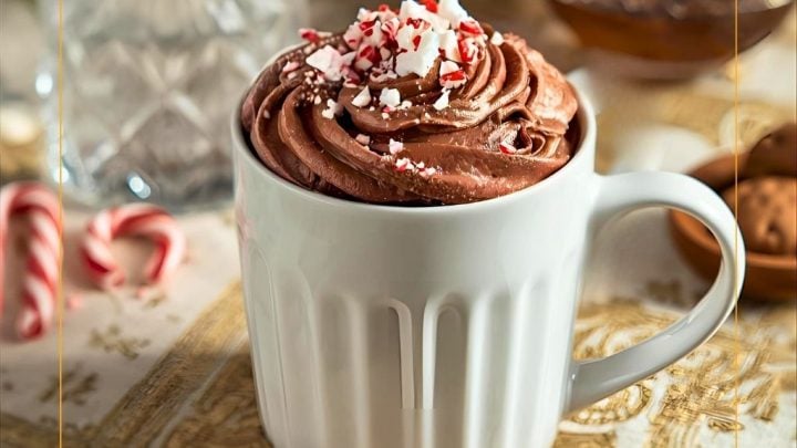 Spiked Peppermint Hot Cocoa recipe features creamy chocolate with a hint of mint liqueur for a nostalgic sip with adult flair.
