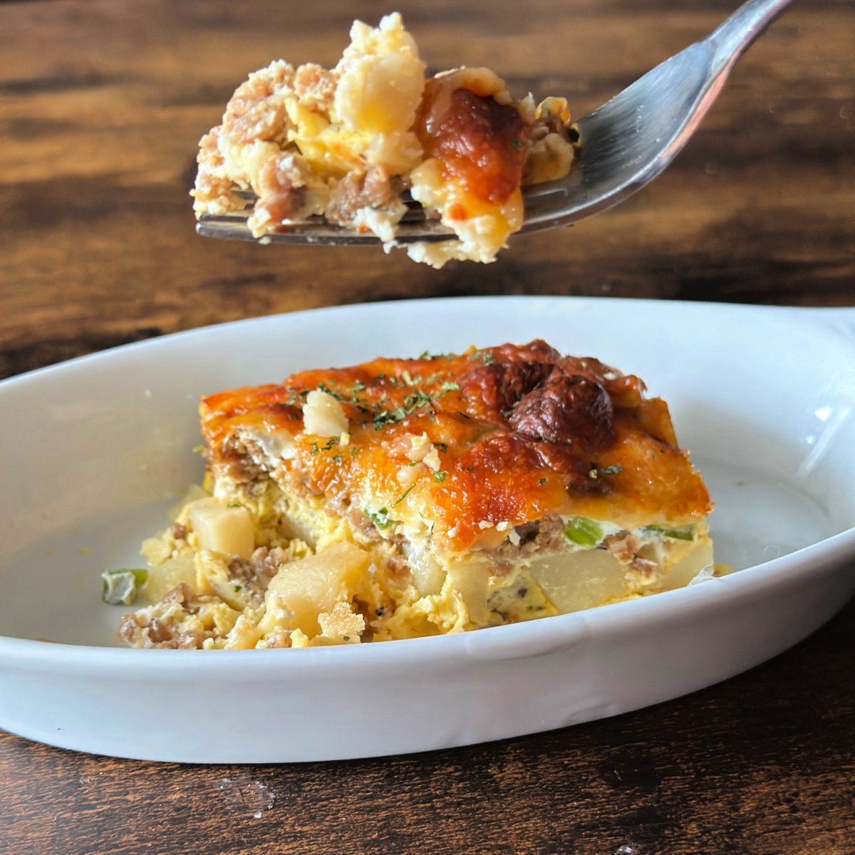 Start your day right with this hearty chorizo breakfast casserole—loaded with eggs, cheese, and spicy sausage goodness!