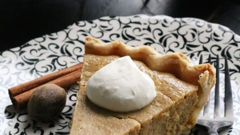 Two of the best holidays combined into one with this eggnog pumpkin pie. Still with your favorite flaky pie crust and pumpkin spices, but a little extra with eggnog instead of milk.