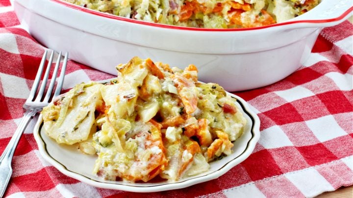 Image for Sweet Potato and Leek Gratin