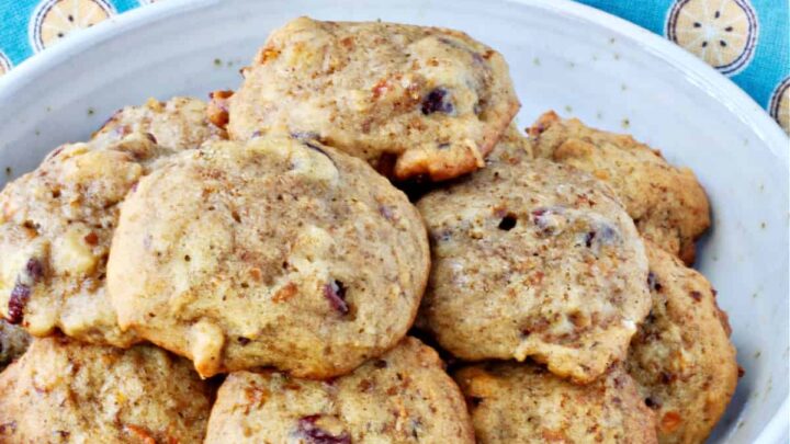 These persimmon cranberry cookies with warming spices are a delicious way to take advantage of persimmon season.