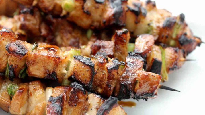 These Thai-Flavored Pork Belly Skewers are seriously delicious..... soooo good..... happy dance good. How many ways can I say that they are pretty amazing! Serve them as an appetizer and watch them disappear.
