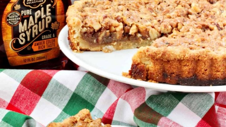 This Maple Walnut Tart is a delicious twist and change of pace from the usual holiday pecan pie.