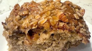 This delicious, moist cake is perfect for a Holiday Breakfast Buffet or just by itself with a cup of coffee, holding you over until dinner is served.