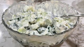 This cucumber salad gets a makeover by adding the warm, fragrant flavors of India. You will love it!!