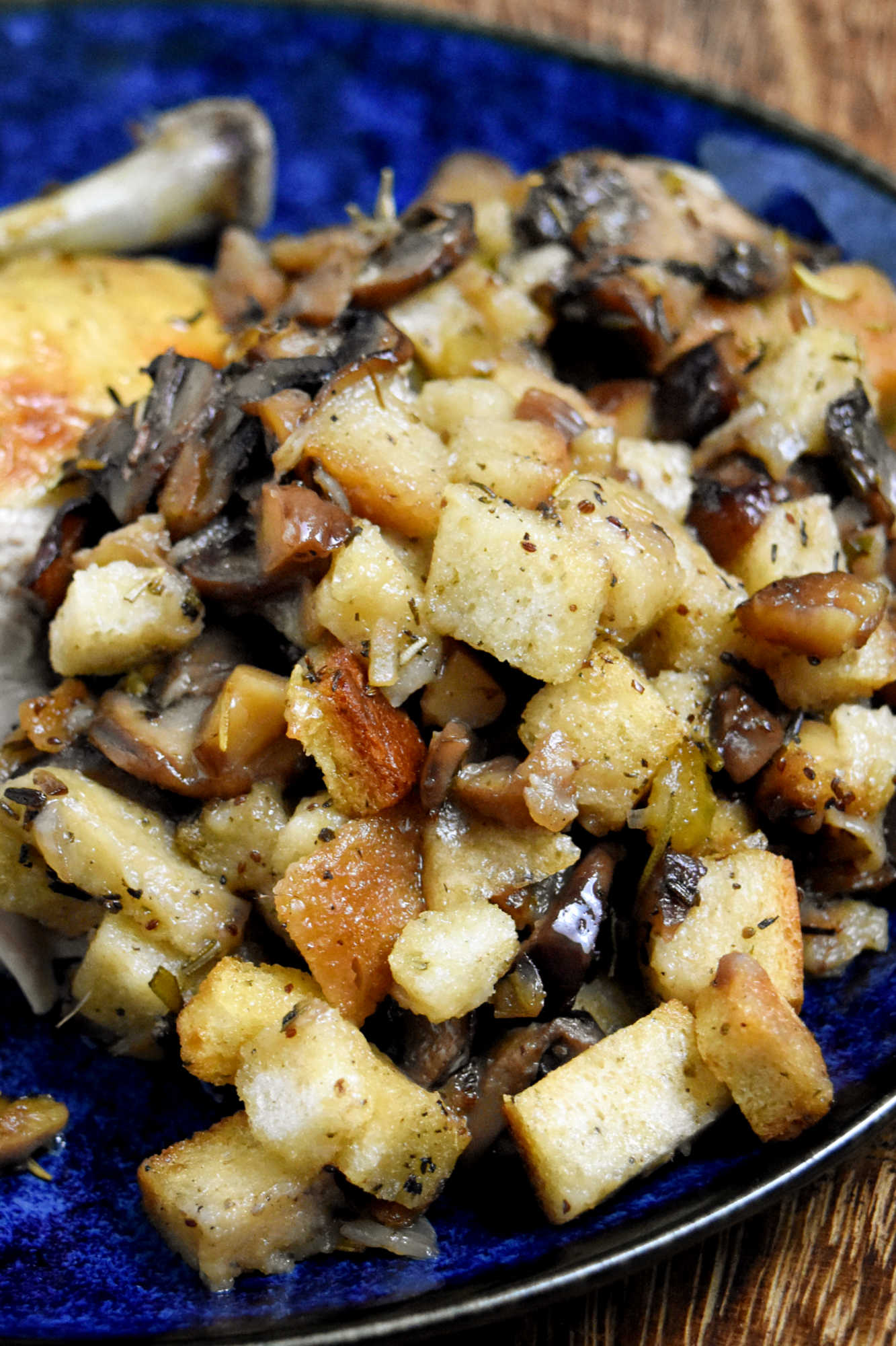 Nothing says comfort like homemade mushroom chestnut stuffing on the table. It’s the perfect way to bring everyone together for a cozy meal. Save this recipe for your next gathering. #HolidaySideDish #MushroomStuffingDelight #HolidaySideDishGoals #VegetarianThanksgivingRecipes #ChestnutLoversUnite #SimpleHolidayCookingIdeas