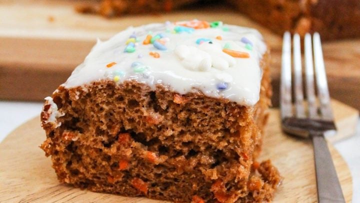 My Small Batch Carrot Cake with Cream Cheese Frosting is a quick and easy dessert. A delicious, sweet treat for a small get-together or a potluck.