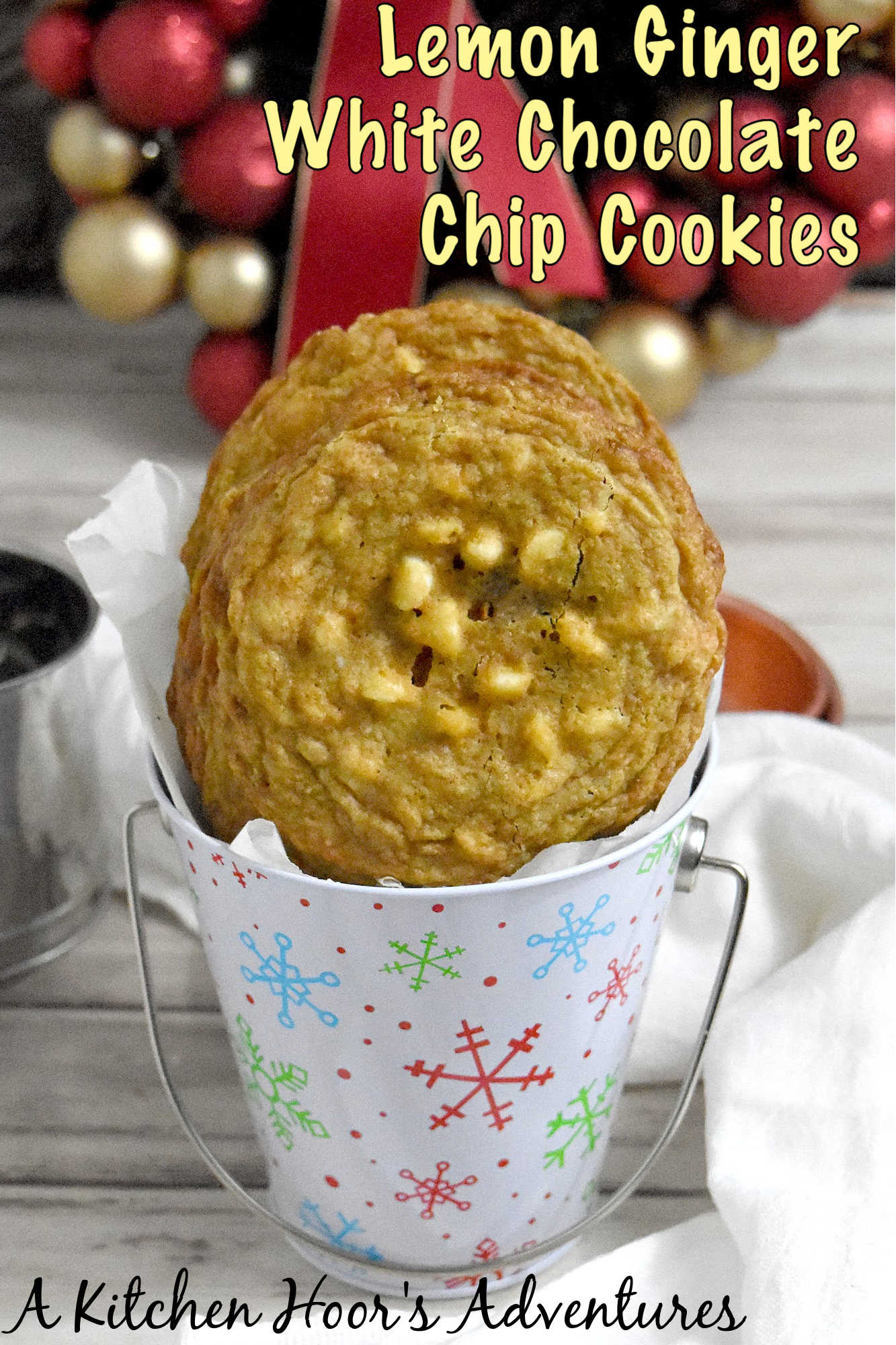 Lemon Ginger White Chocolate Chip Cookies combine tart lemon and warm ginger with creamy white chocolate for an irresistible flavor trio. These cookies are a great pick for bake sales, gifting, or simply enjoying with your favorite cup of tea. #LemonCookies #GingerWhiteChocolate #BakeWithLove #TastyTreats #SweetAndTangy