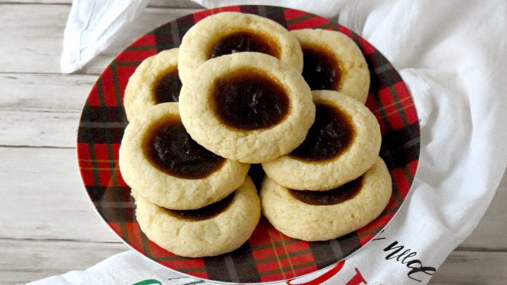 Pumpkin Pie Thumbprint Cookies