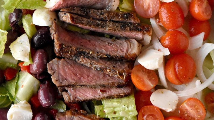 Healthy eating doesn't have to be boring. With steak Caprese salad, you blend freshness and protein into a dish that feels like a treat after a long day. #OurFamilyTable #SteakCapreseSalad #SaladLoversUnite #FoodieFinds #GourmetGrub #Foodie #ItalianDelight #SteakCapreseSalad #SteakLovers #HealthyEats #FoodieFavs #SummerSaladSensation #ResolutionRecipe