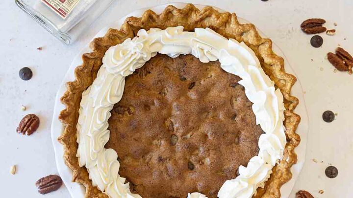 Like a cross between a gooey chocolate chip cookie and a rich pecan pie, Kentucky Derby Pie is a chocolate lovers dream.