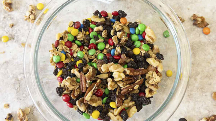 Crunchy with a hint of sweet, Homemade Trail Mix is a healthier snack that is perfect for road trips, snacking, or even breakfast on the go!