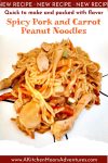 Weeknight dinners just got a burst of flavor with spicy pork and carrot peanut noodles. It's all about simple meals that make every bite exciting. #spicyeats #asianfusion #noodlenight #peanutlovers #homecookinghacks