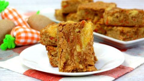These Carrot Cake Blondies are a fun twist on the traditional carrot cake recipe. It will quickly become a family favorite!
