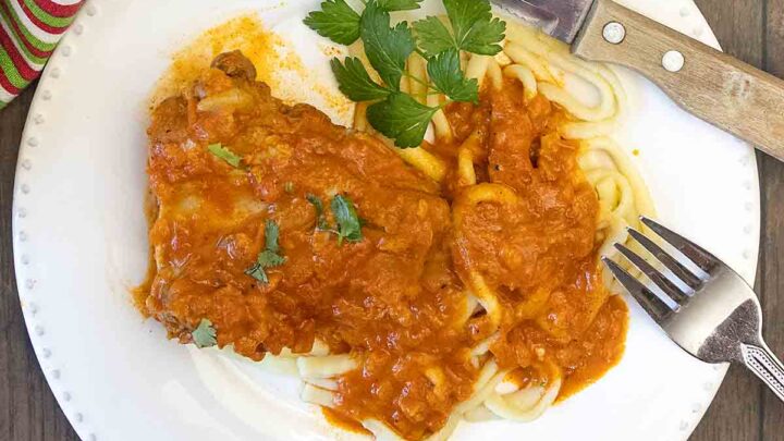 Chicken in a paprika-tomato-onion sauce, Chicken Paprikash is a tasty and unique entrée that’s perfect for dinner or brunch.